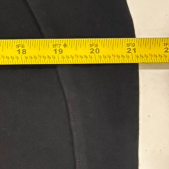 🖤 INC International Concepts Black Elastic Band Pullup Slacks Flared Pants - Picture 7 of 10